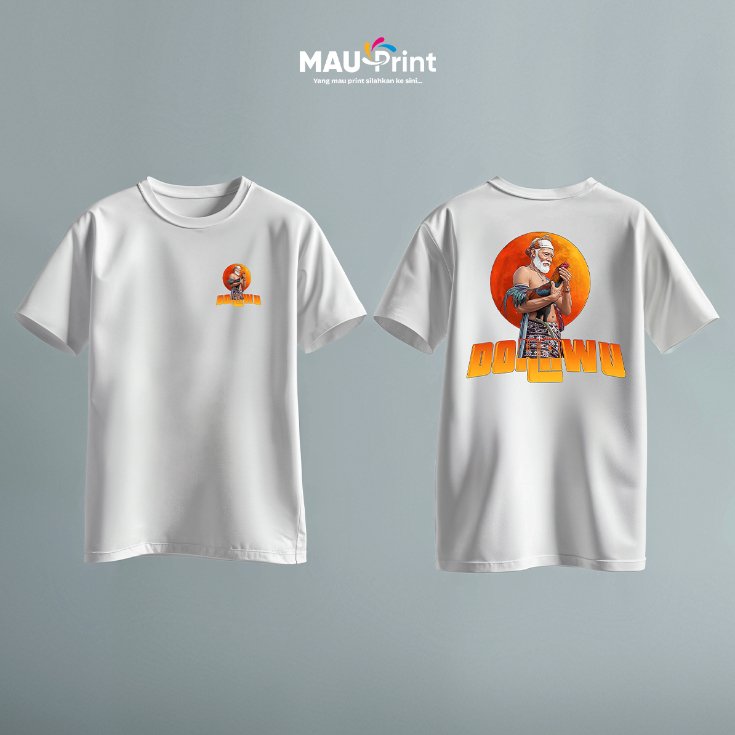 Kaos Dohawu Cotton Combed Putih | Kaos Pria Wanita | T-shirt Graphic Keren | Baju Casual