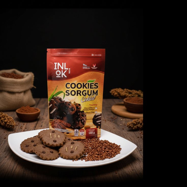 Cookies Sorghum Coklat - Pouch 