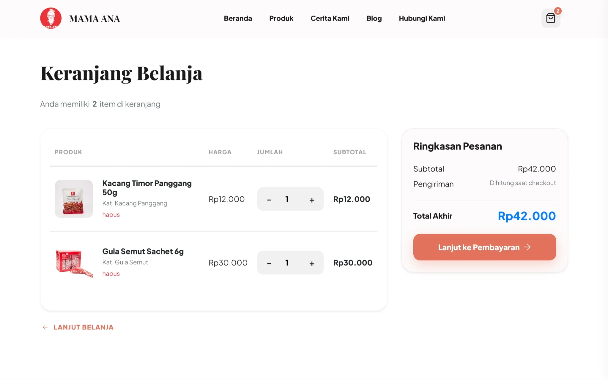 KERANJANG BELANJA